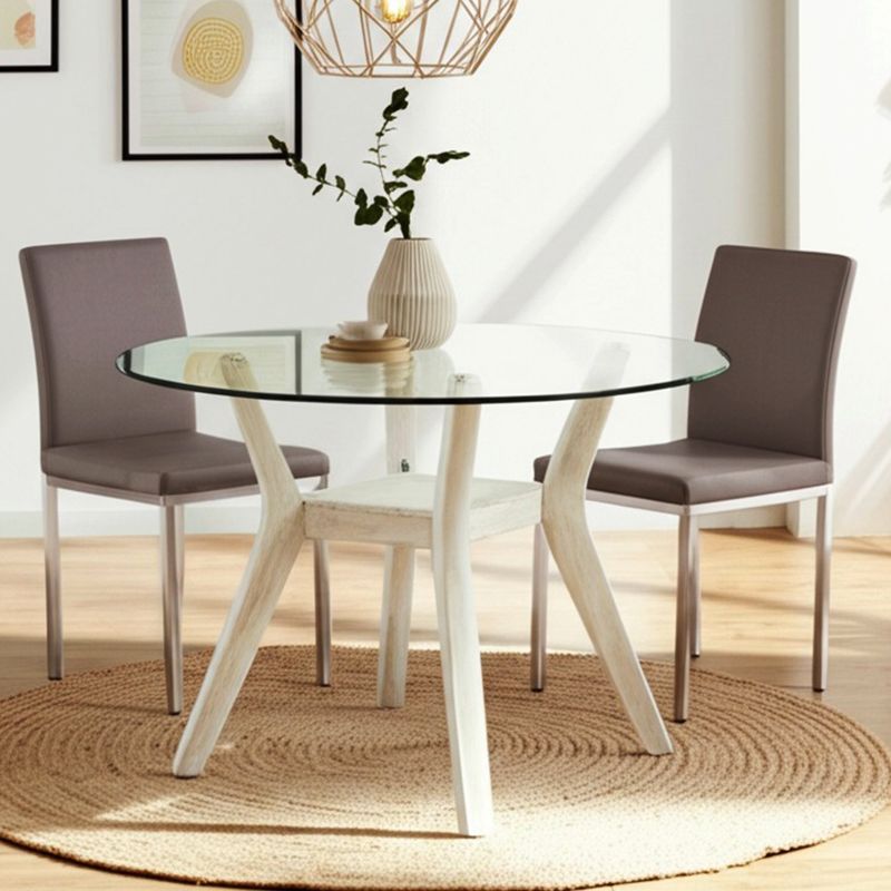 BASEMENT HOME - Mesa Comedor Redonda Margot 4 Puestos Basement Home