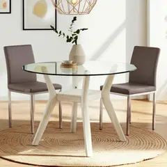 BASEMENT HOME - Mesa Comedor Redonda Margot 4 Puestos