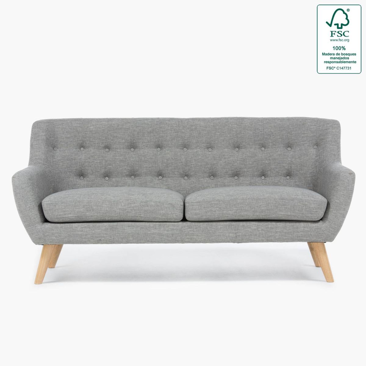 BASEMENT HOME - Sofá 3 Cuerpos Rihanna Tela Basement Home