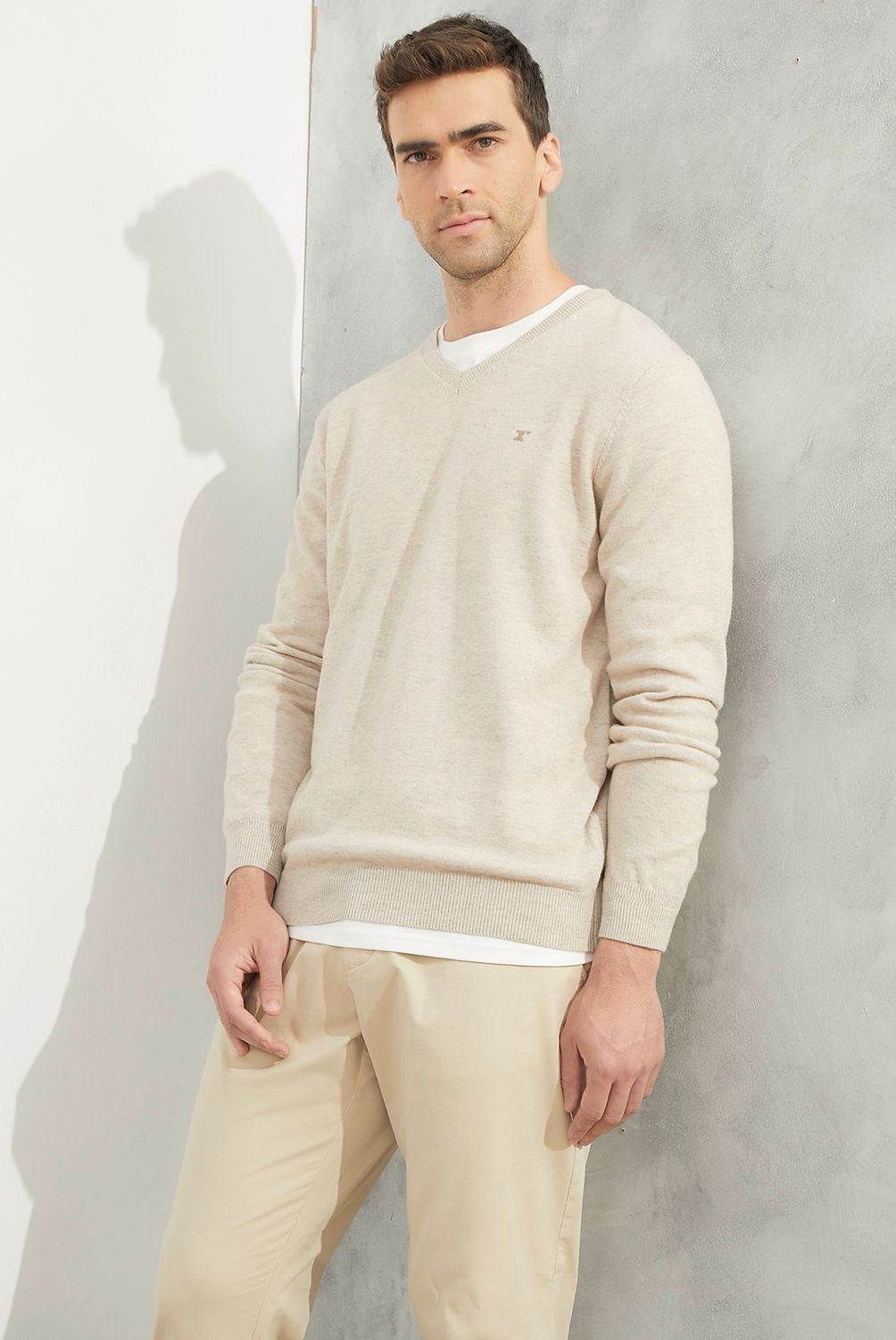 WOLF&HANK - Sweater Chaleco 100% Lana Merino Hombre Wolf&Hank