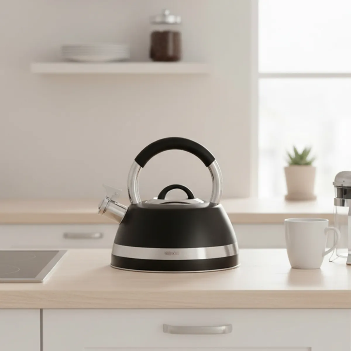 WURDEN - Tetera Acero Inoxidable 2.7 Litros Negra Wurden