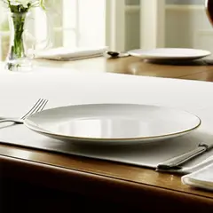 FLORENCIA - Plato Ensalada/Postre 22 Cm Borde Dorado