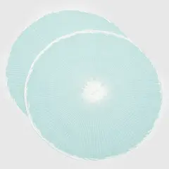 BASEMENT HOME - Set 2 Individuales Paper Woven Aqua
