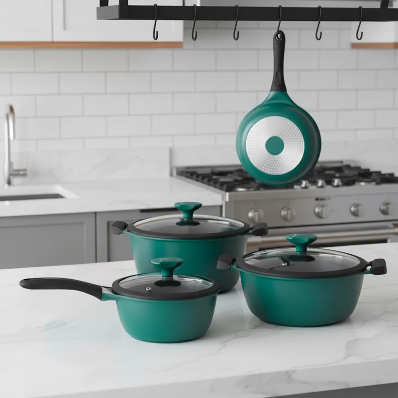 WURDEN - Batería de Cocina Cerámica 7 Piezas Wurden