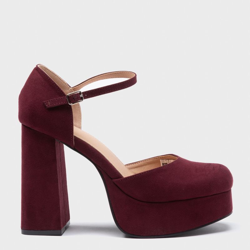 BASEMENT - Zapato Formal Mujer Burdeo Basement