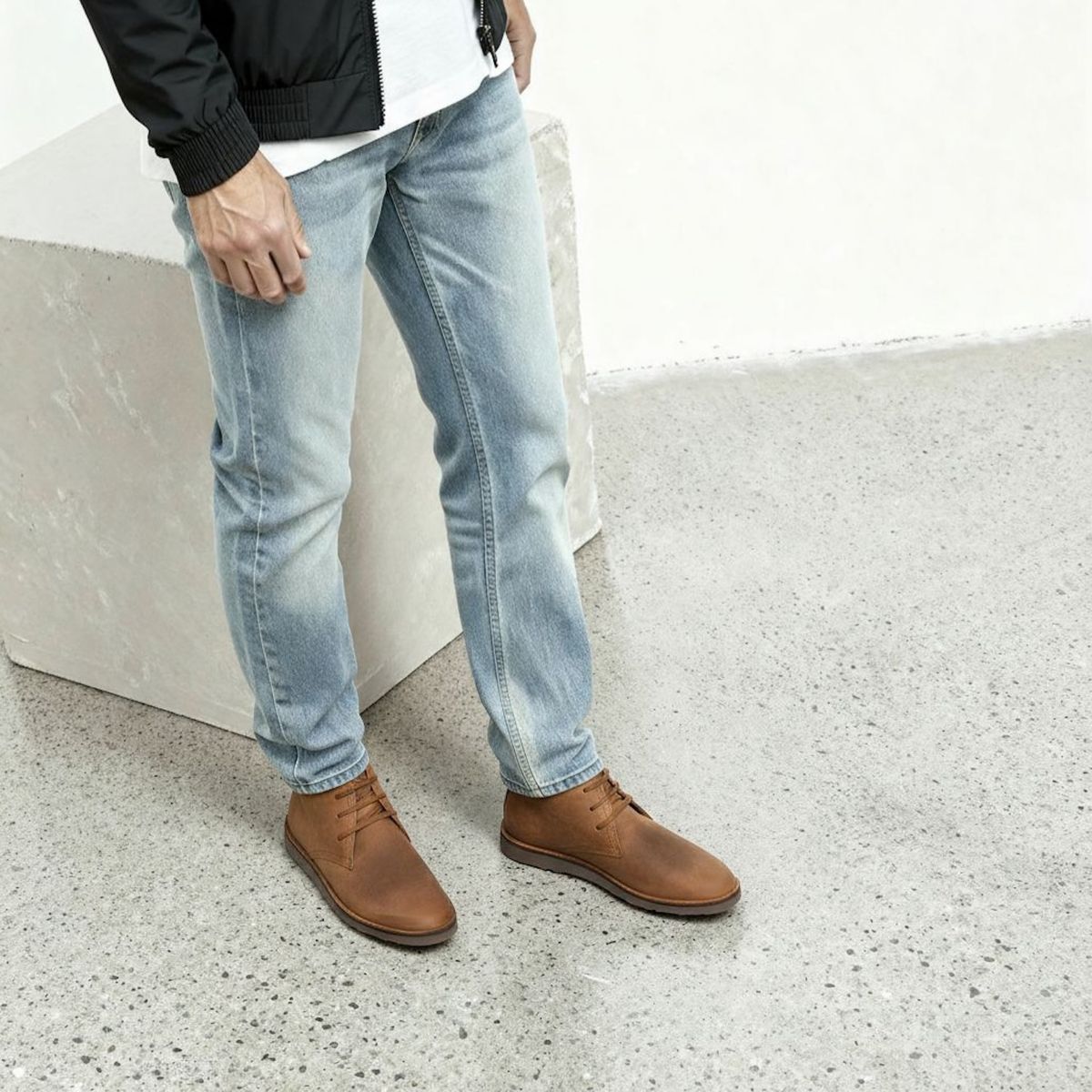 AMERICANINO - Botin Hombre Cuero Café Americanino