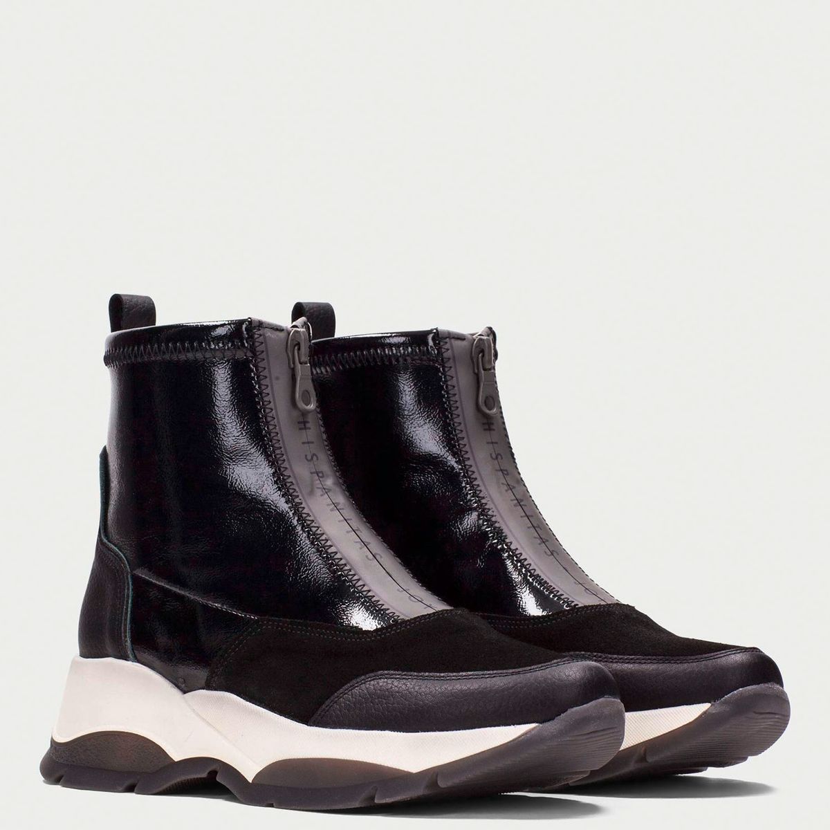 HISPANITAS - Hispanitas Botín Mujer Cuero Negro