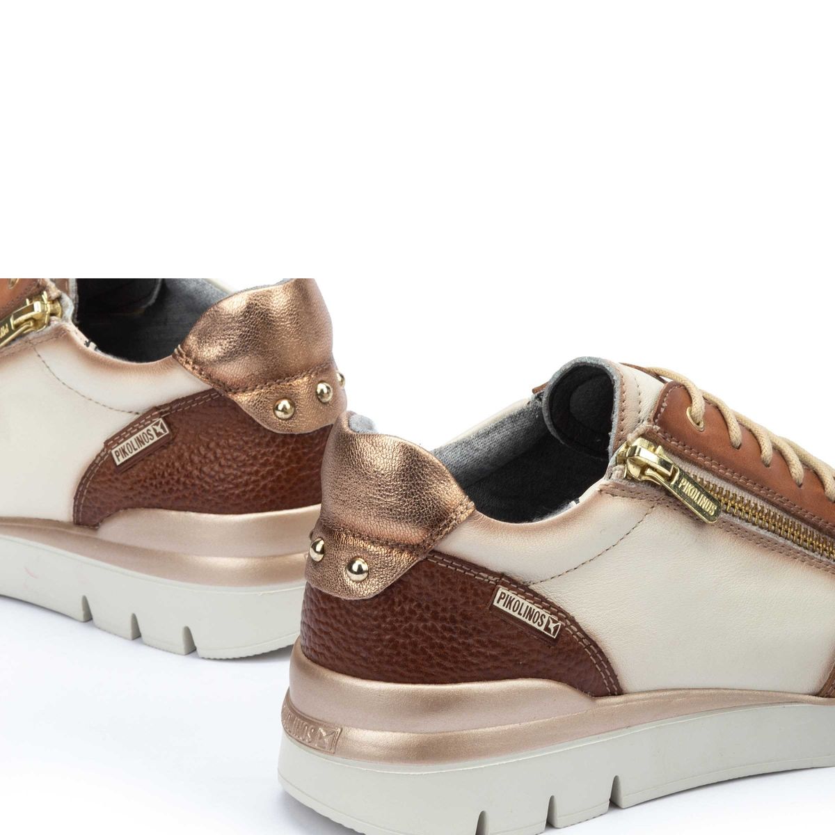 PIKOLINOS - Zapatilla Urbana Mujer Cuero Blanco Pikolinos