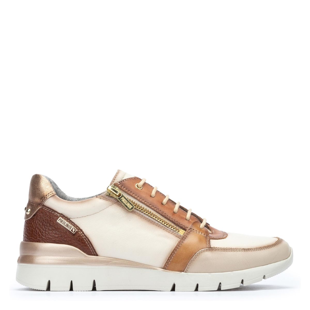 PIKOLINOS - Zapatilla Urbana Mujer Cuero Blanco Pikolinos