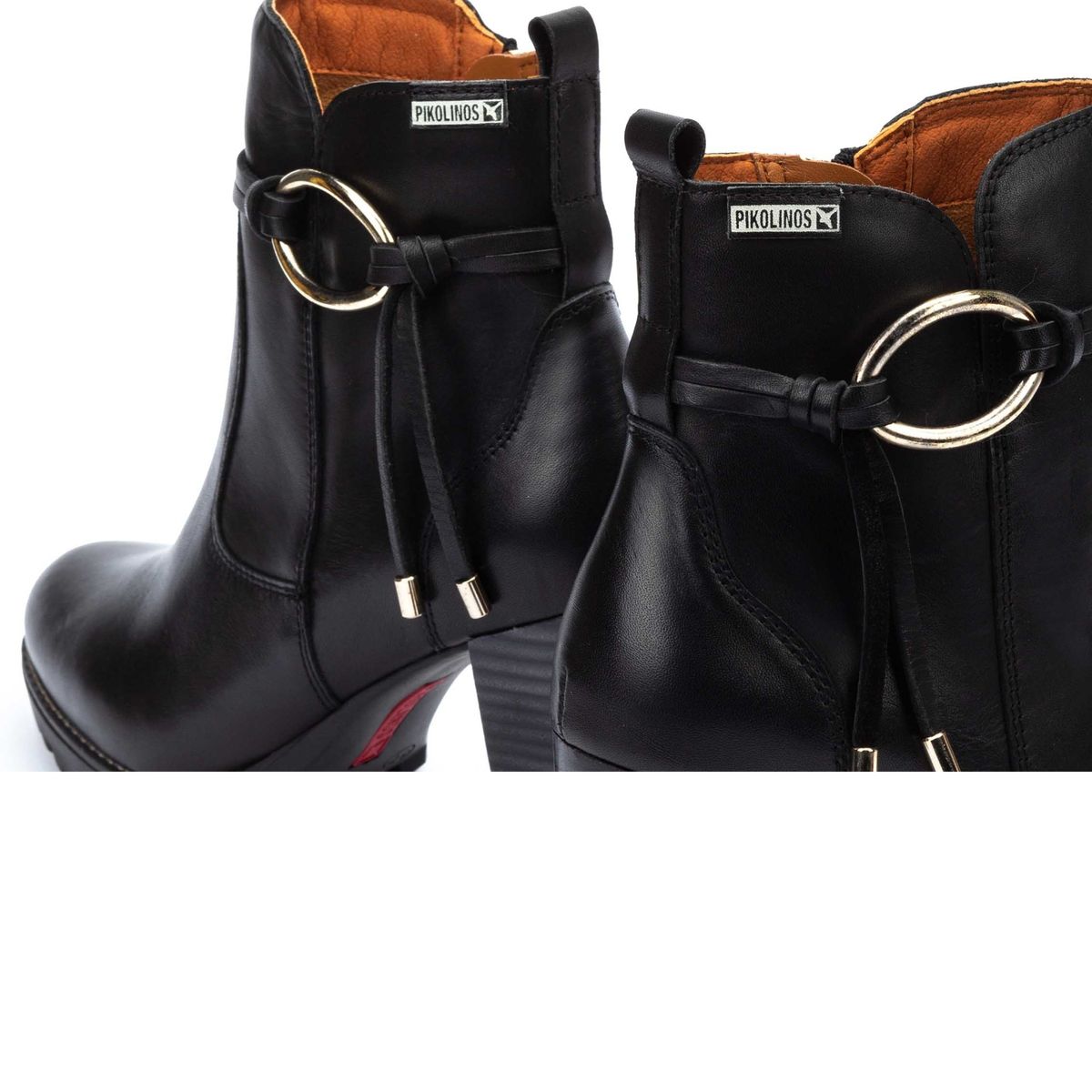 PIKOLINOS - Botín Mujer Cuero Negro Pikolinos