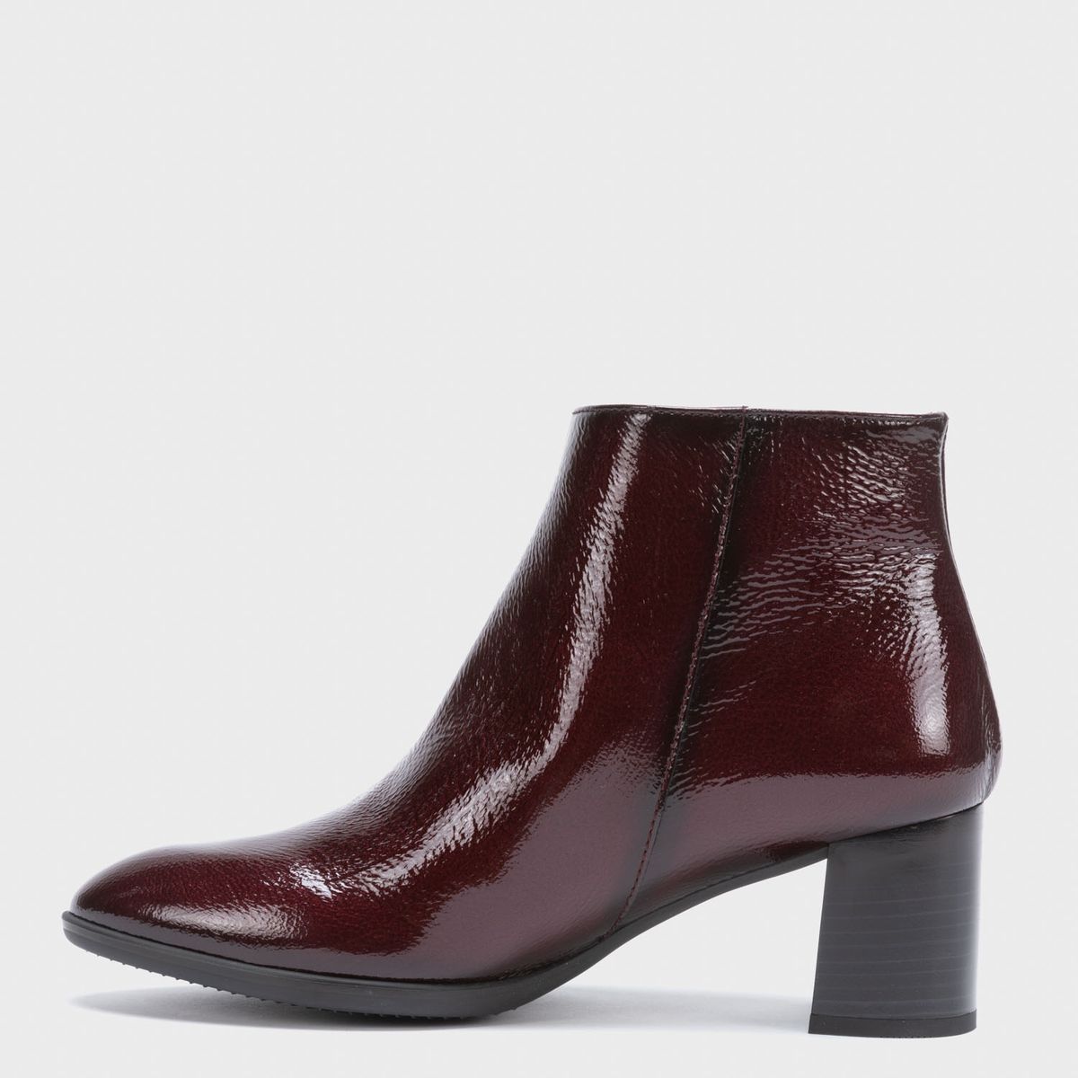 HISPANITAS - Botín Mujer Cuero Burdeo Hispanitas