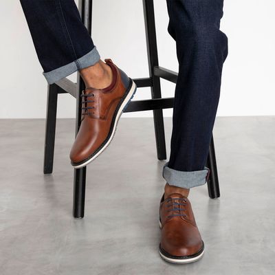 Imagen 2 del producto Zapato Casual Hombre Cuero Café