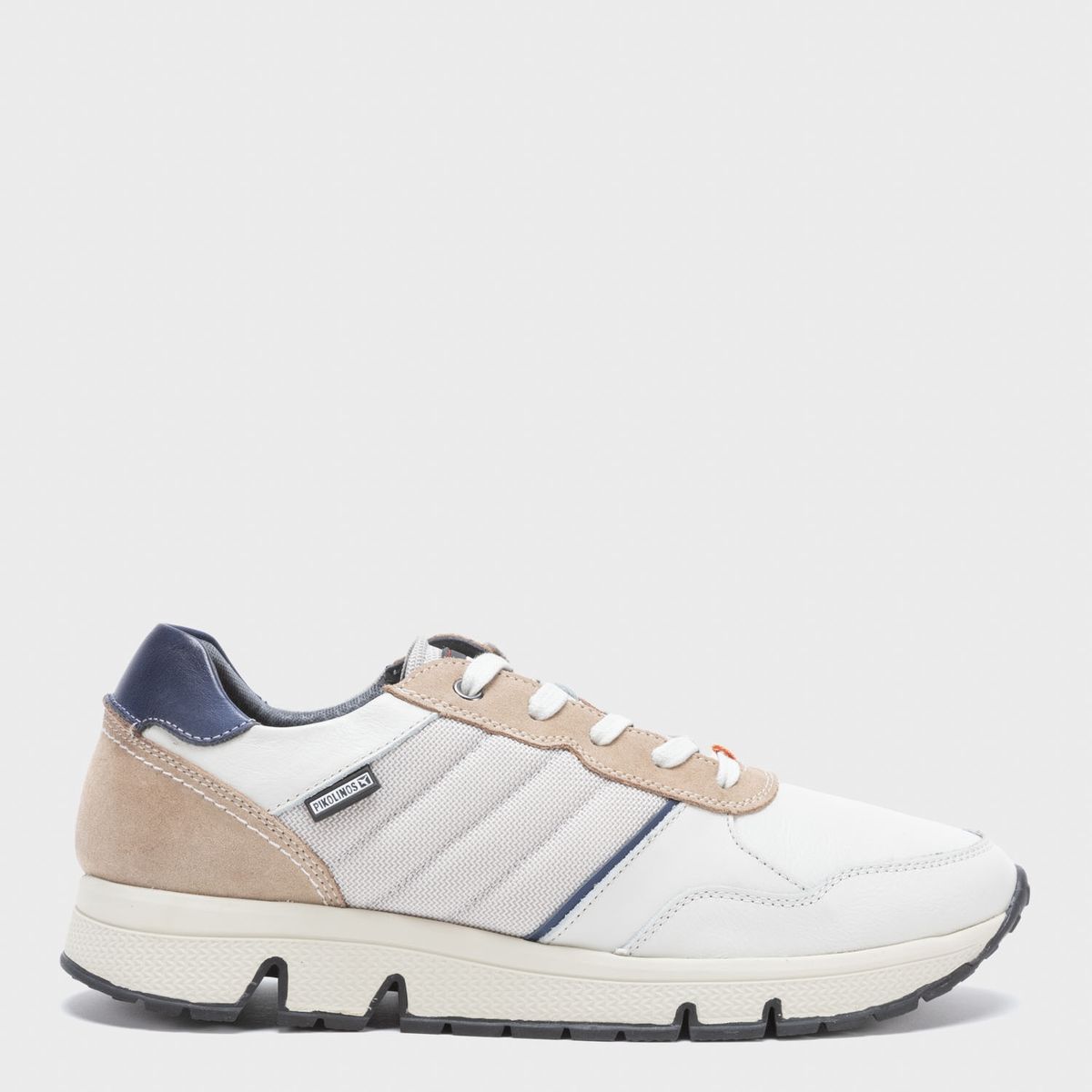 PIKOLINOS - Zapatilla Urbana Hombre Cuero Blanco Pikolinos