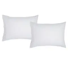 BASEMENT HOME - Fundas de Almohada 100% Algodón 300 Hilos Set de 2