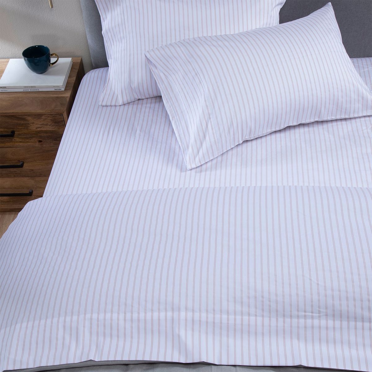 BASEMENT HOME - Juego de Sábanas Algodón Estampado