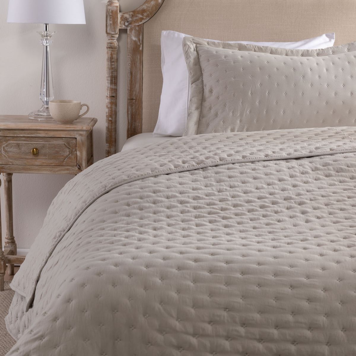 ROBERTA ALLEN - Cubrecama Quilt + Funda De Almohada Sophi Bg Microfibra Roberta Allen