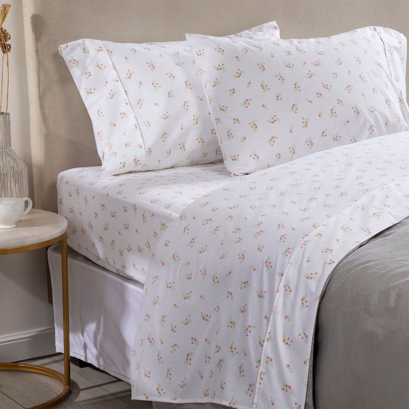 TEXTIL VIÑA - Juego de Sábanas Polialgodón 180 Hilos Estampado Textil Vina