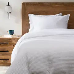 BASEMENT HOME - Funda de Plumón Waffle Blanco 1 Plaza