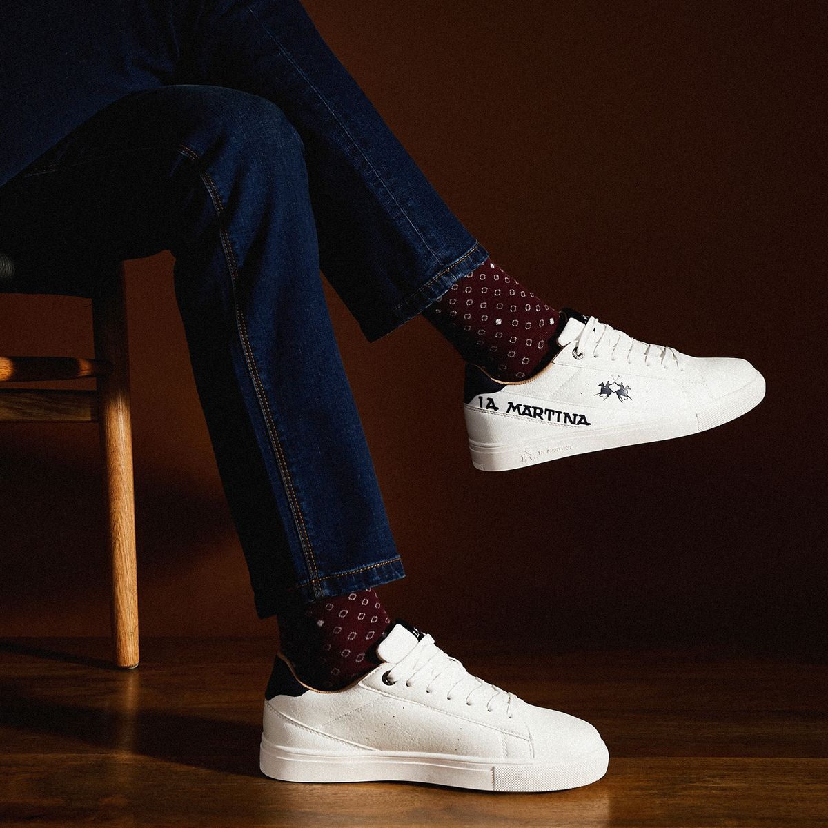 LA MARTINA - Zapatilla Urbana Hombre Blanco La Martina