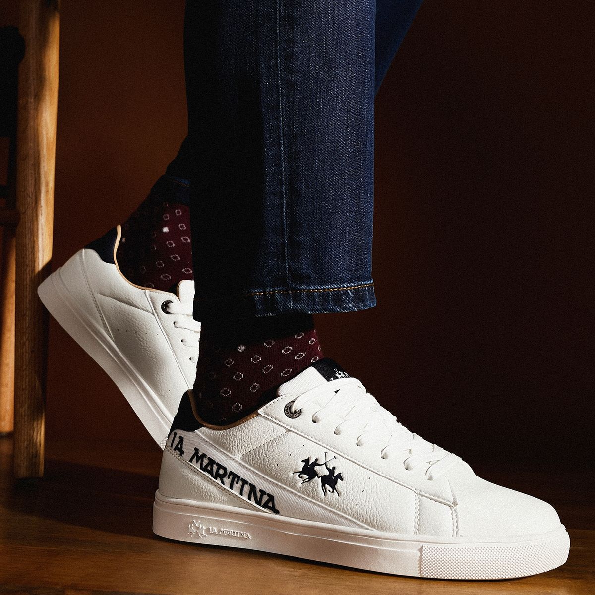 LA MARTINA - Zapatilla Urbana Hombre Blanco La Martina