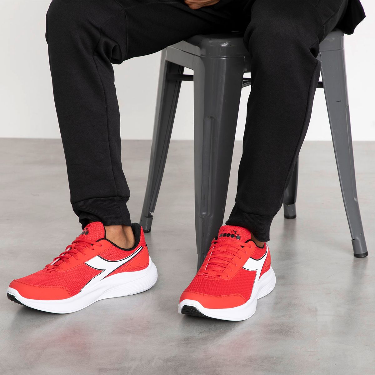 DIADORA - Zapatilla Running Hombre Rojo Diadora