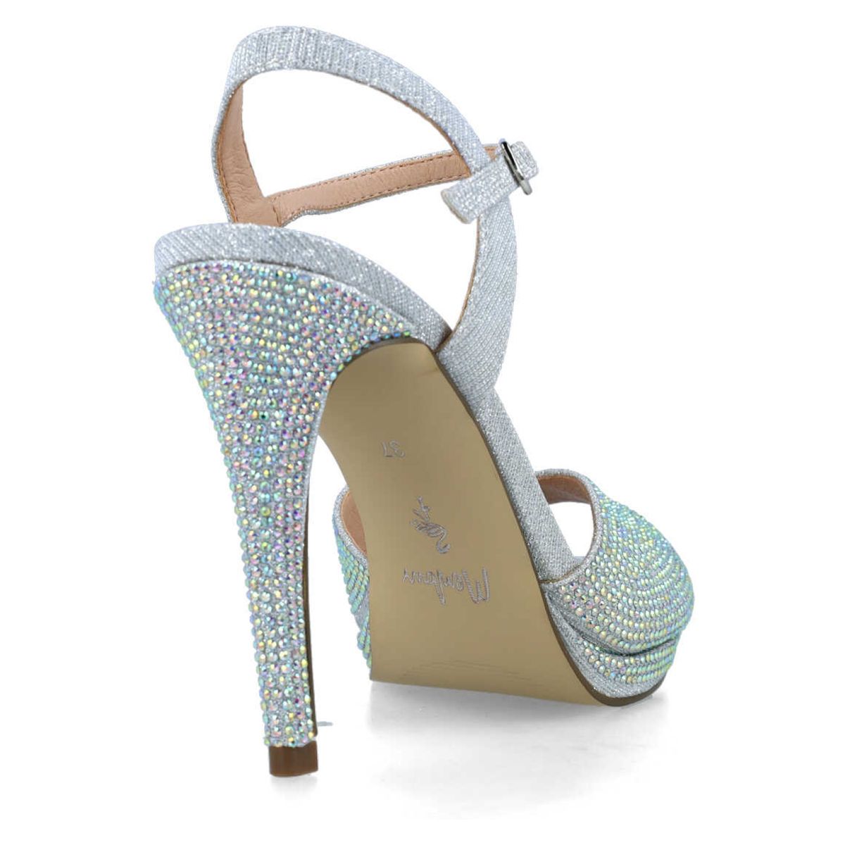 MENBUR - Sandalia Mujer Plateado Menbur