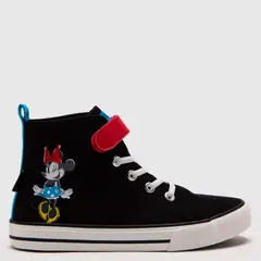 DISNEY - Zapatilla Urbana Niña Velcro Negro
