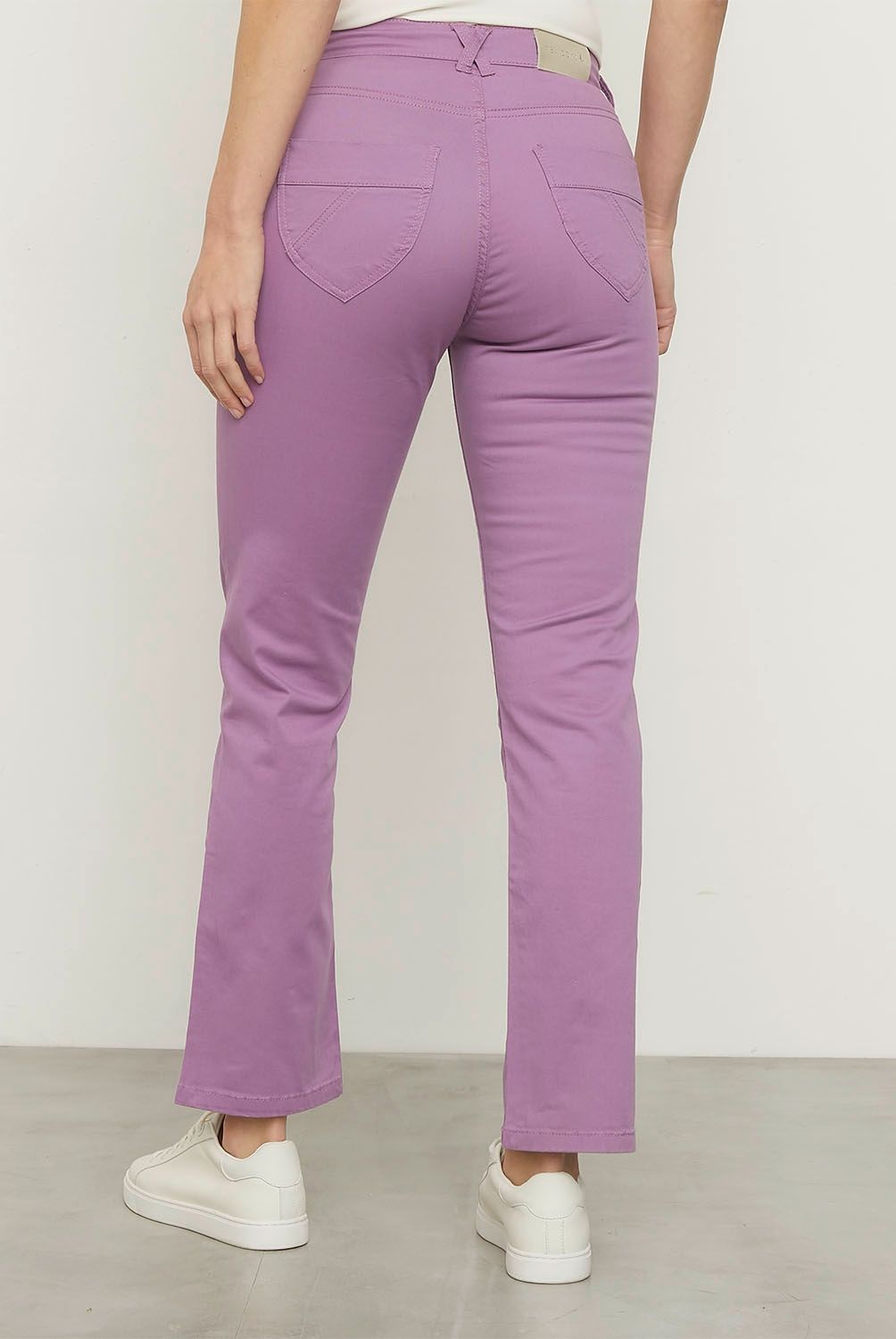 NEWPORT - Pantalón Recto Tiro Medio Mujer Newport