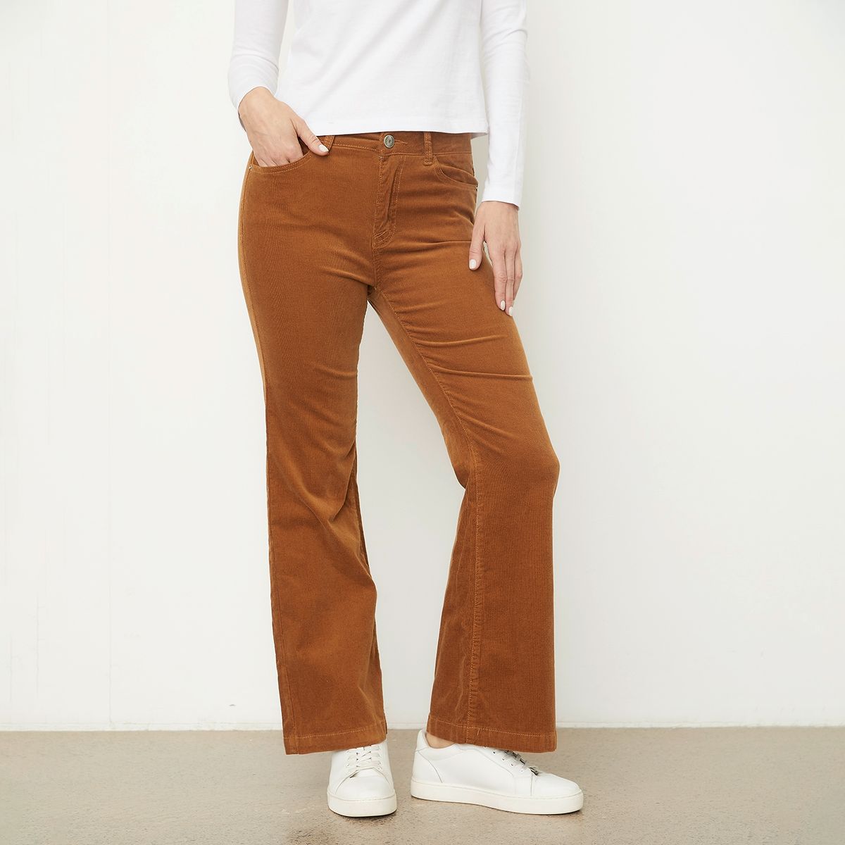 NEWPORT - Pantalón Wide Leg Tiro Alto Mujer Newport