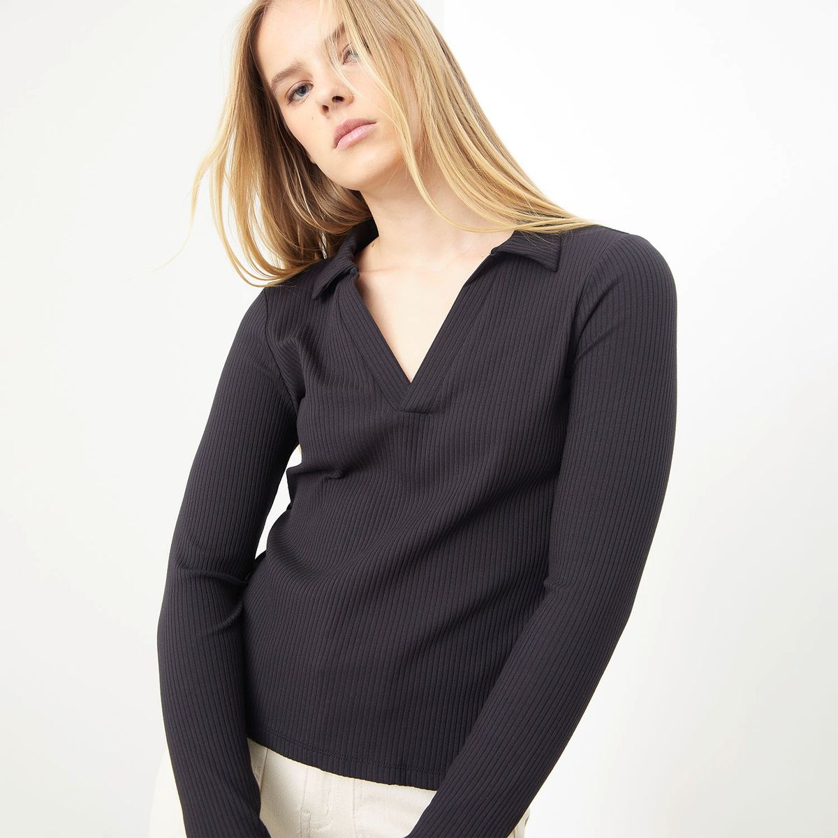 BASEMENT - Basement Polera Manga Larga Mujer