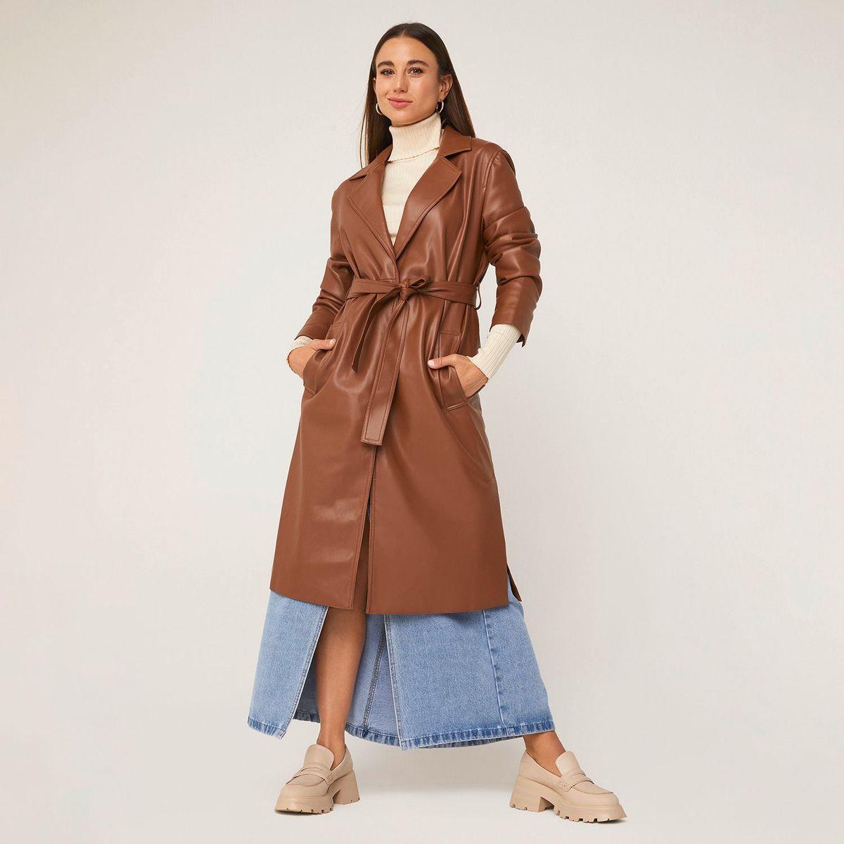 BASEMENT - Basement Blazer Mujer Zero Cuero