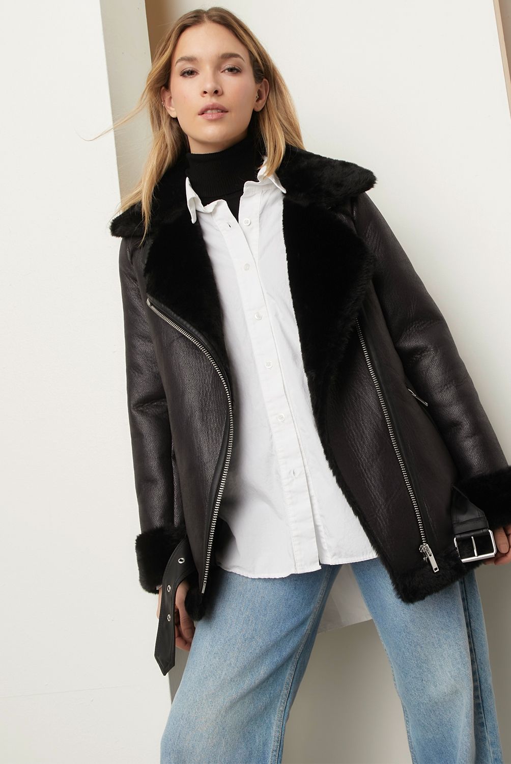 BASEMENT - Chaqueta Aviadora Mujer Basement