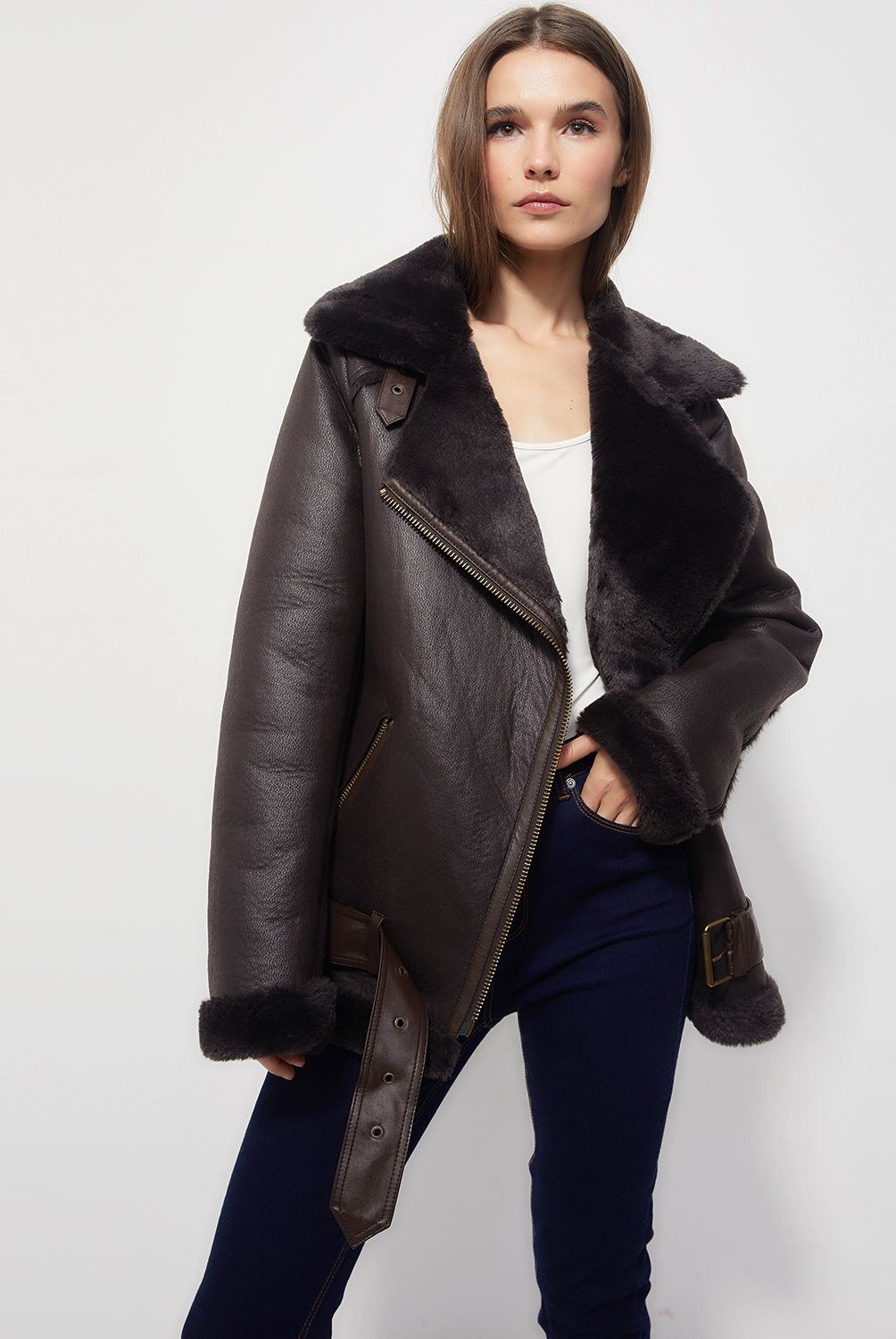 BASEMENT - Chaqueta Aviadora Mujer Basement