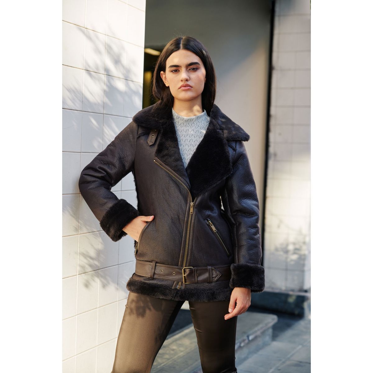 BASEMENT - Chaqueta Aviadora Mujer Basement