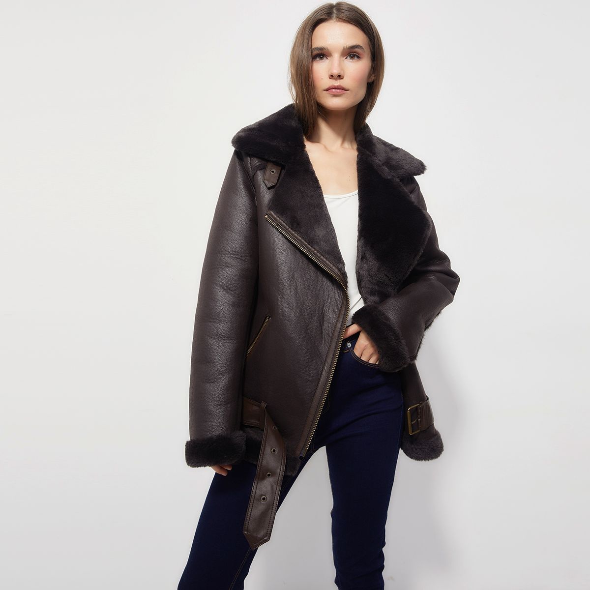 BASEMENT - Chaqueta Aviadora Mujer Basement