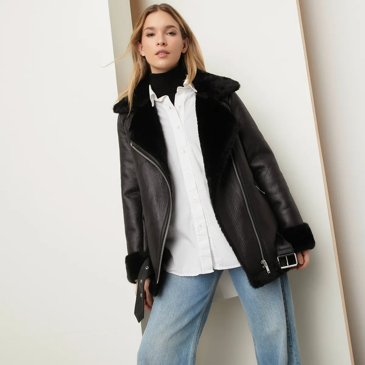 BASEMENT - Chaqueta Aviadora Mujer Basement