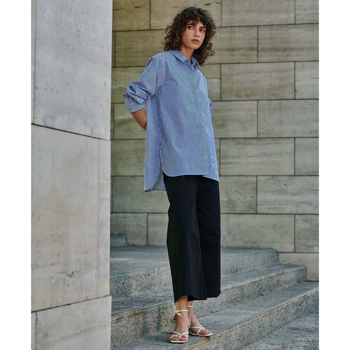 BASEMENT - Basement Blusa Manga Larga Algodón Mujer