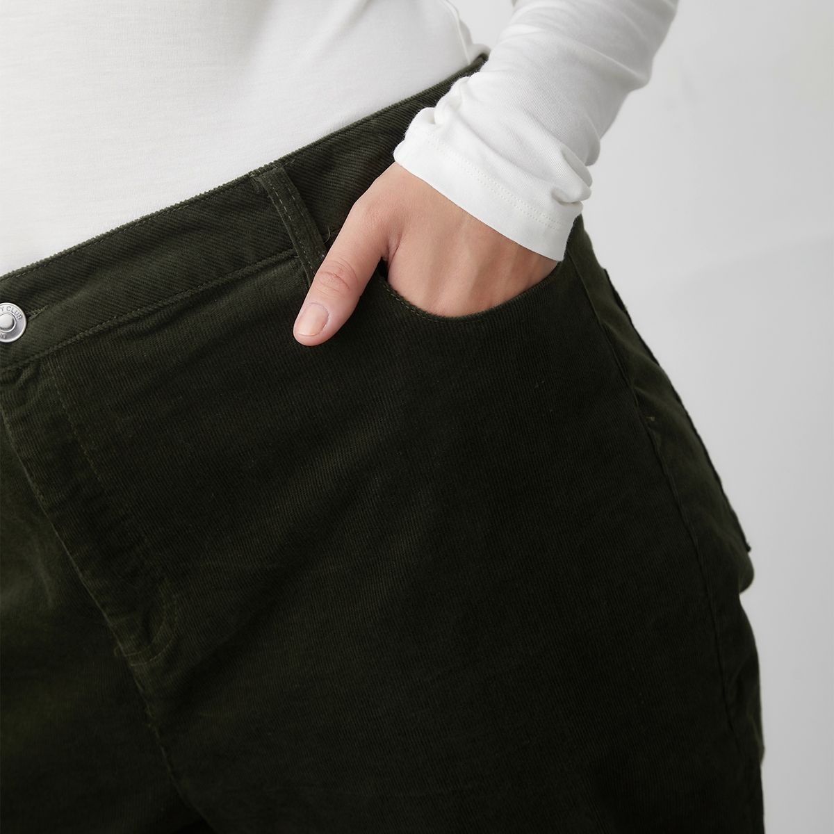 UNIVERSITY CLUB - Pantalón Recto Tiro Medio Mujer University Club