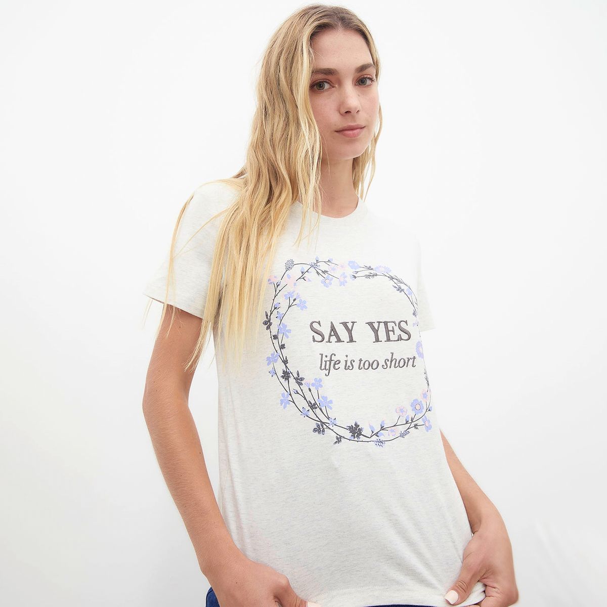 SYBILLA - Sybilla Polera Manga Corta Algodón Mujer