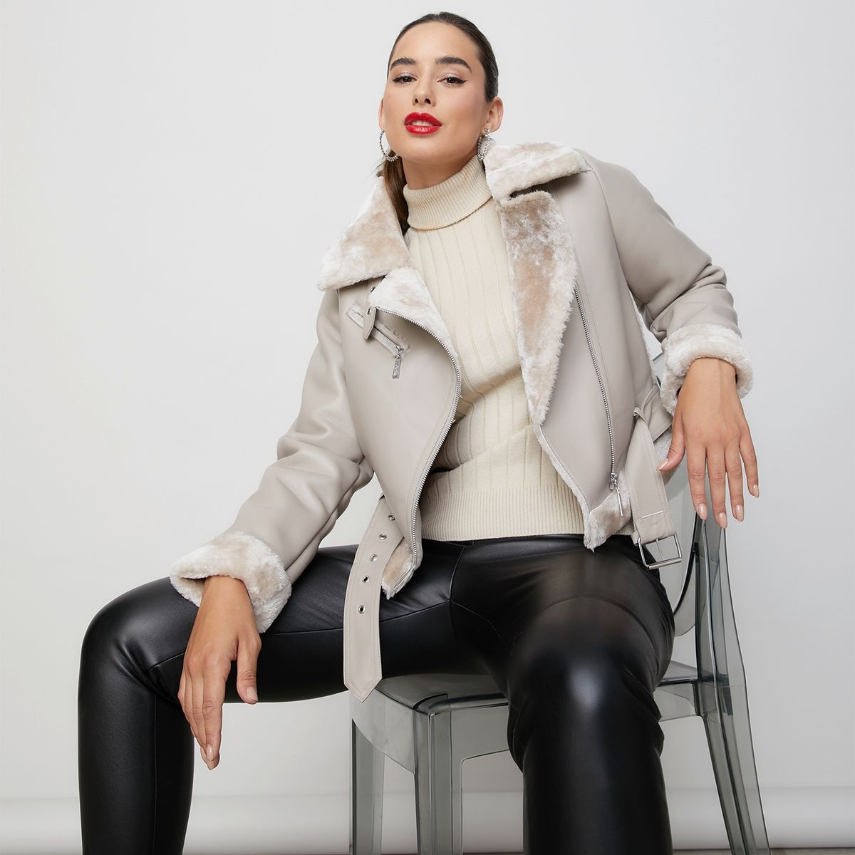 MOSSIMO - Chaqueta Aviadora Mujer Mossimo