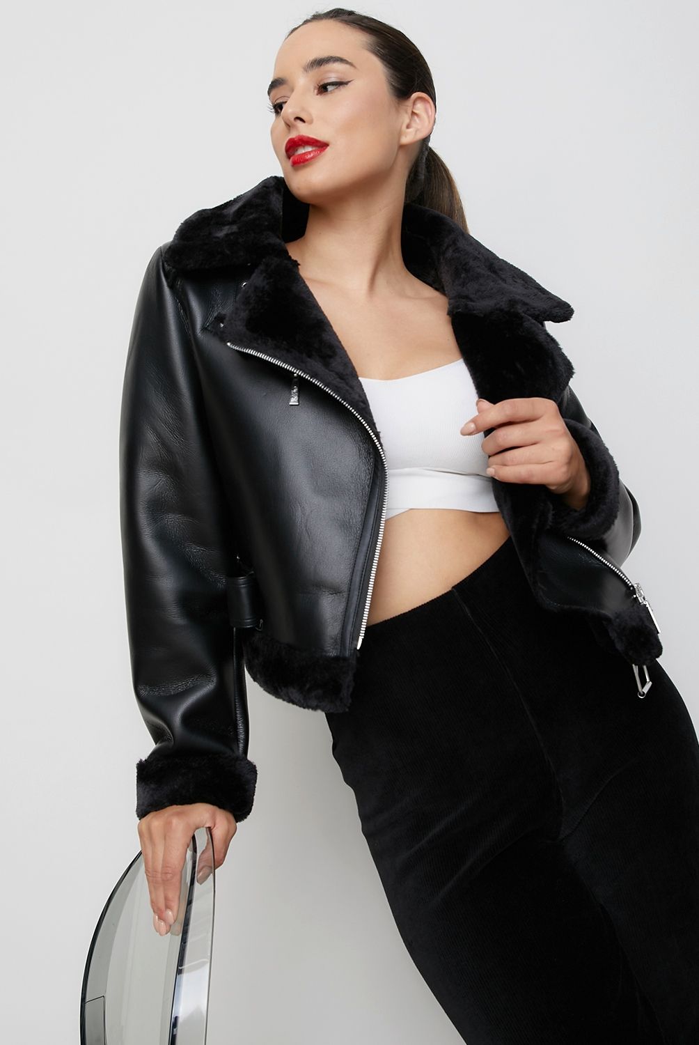 MOSSIMO - Chaqueta Aviadora Mujer Mossimo