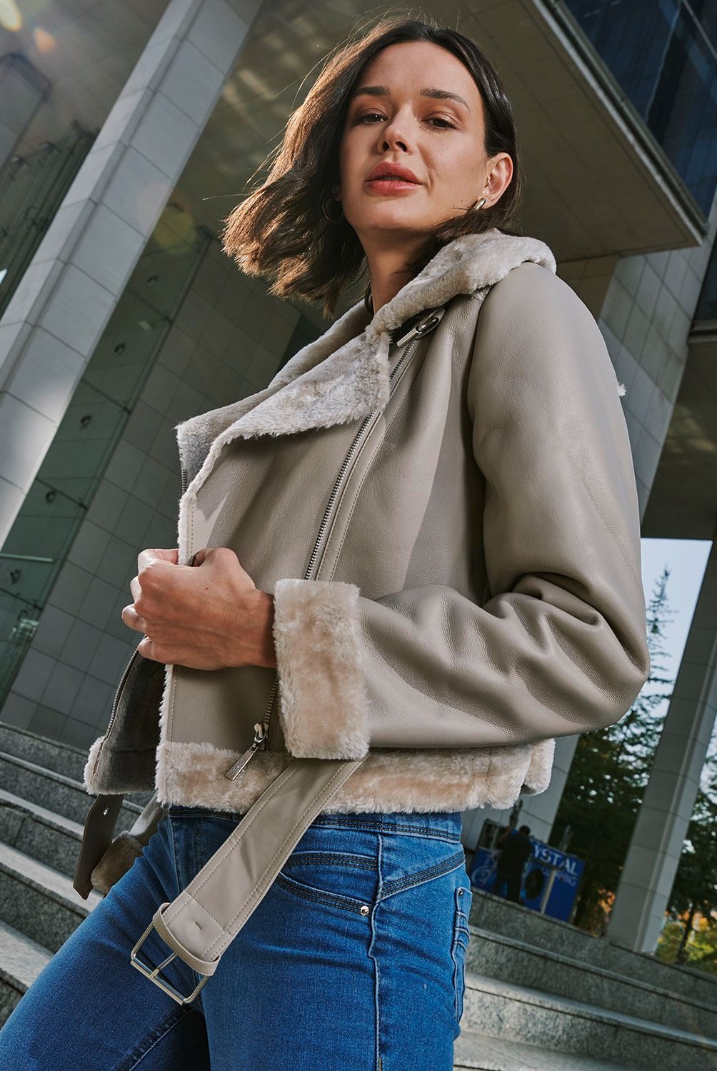 MOSSIMO - Chaqueta Aviadora Mujer Mossimo