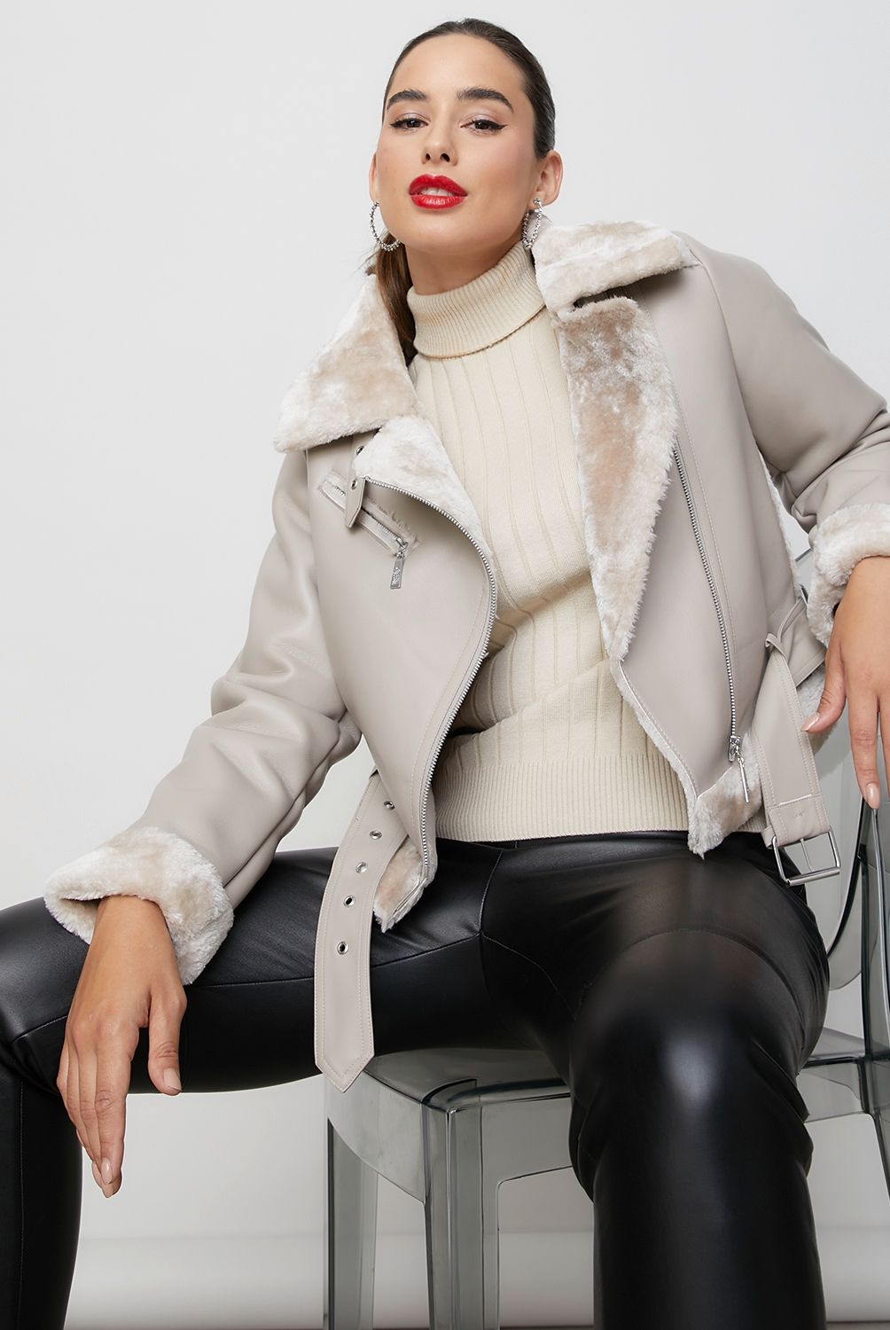 MOSSIMO - Chaqueta Aviadora Mujer Mossimo