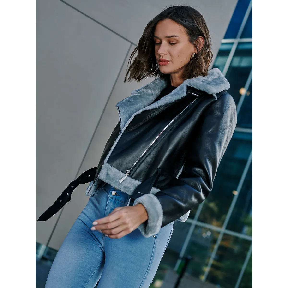 MOSSIMO - Chaqueta Aviadora Mujer Mossimo