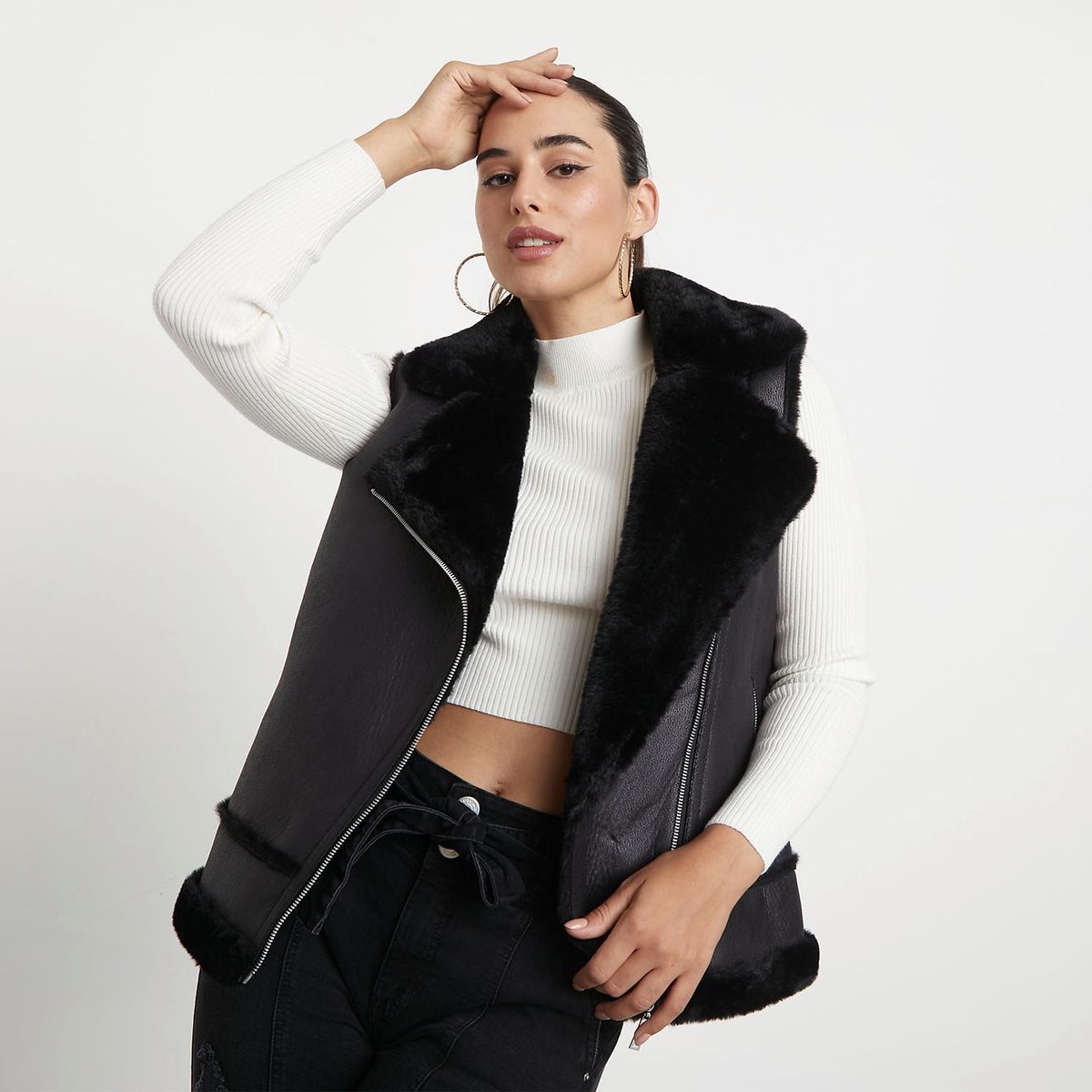 MOSSIMO - Mossimo Chaqueta Sin Mangas Mujer