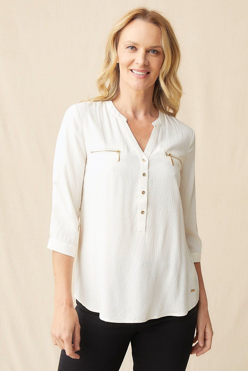 S COCCI - Blusa S.Cocci Manga 3/4 Mujer Viscosa