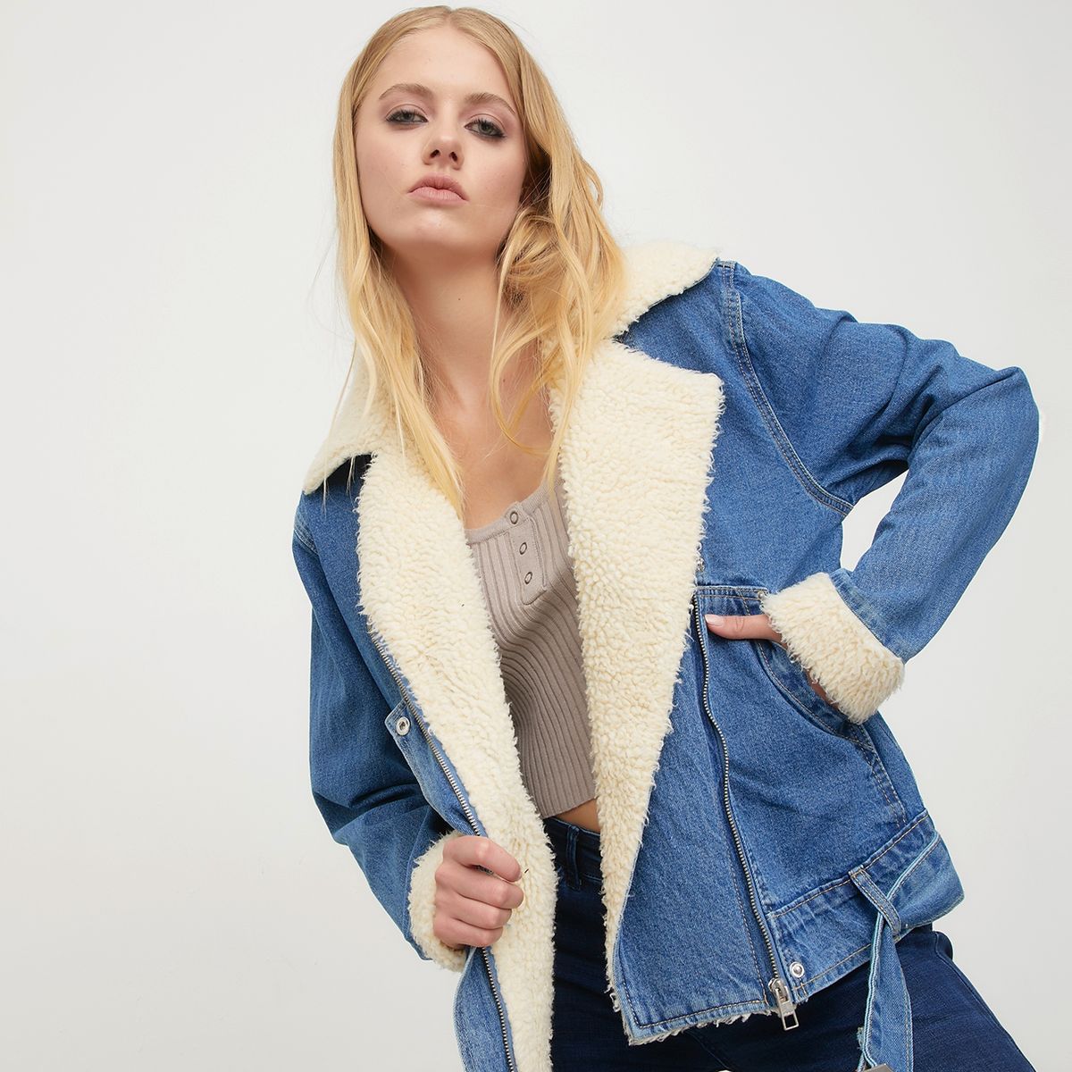 AMERICANINO - Americanino Chaqueta Jeans Algodón Mujer