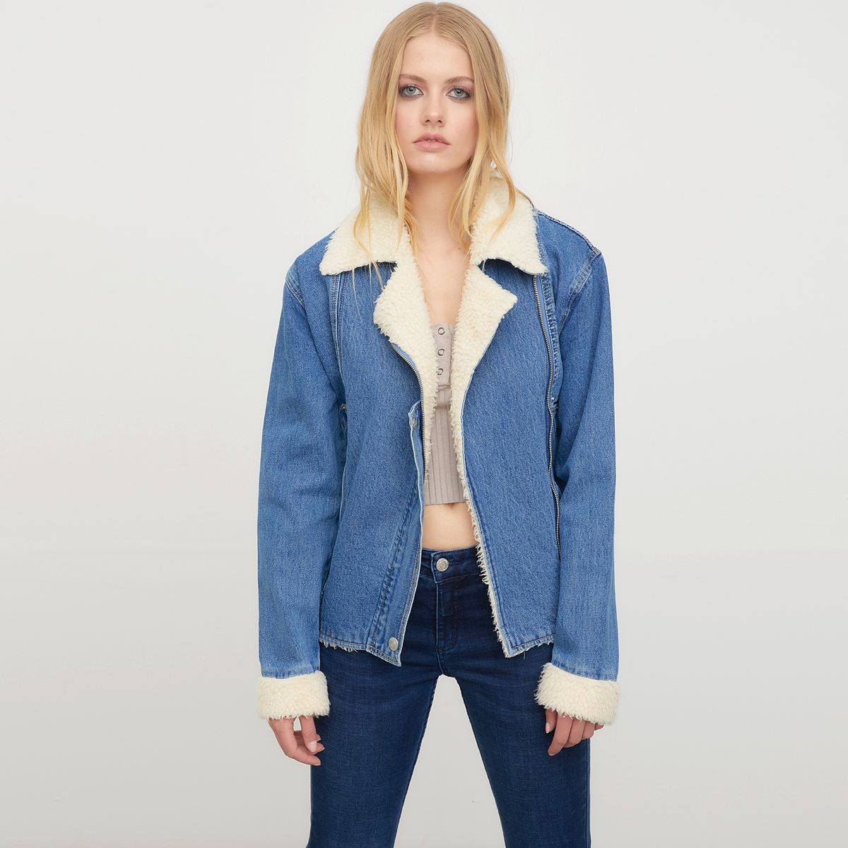 AMERICANINO - Americanino Chaqueta Jeans Algodón Mujer