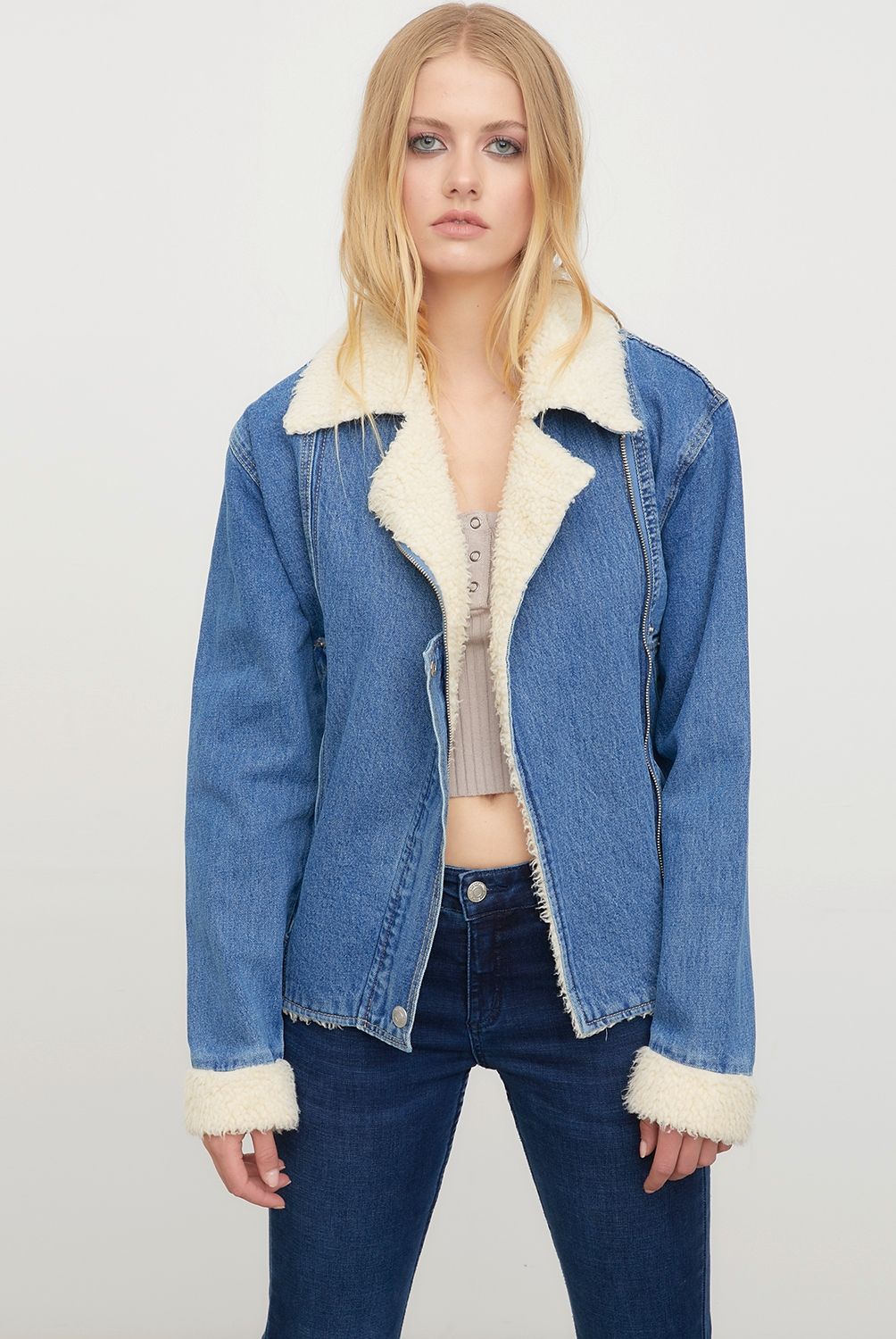AMERICANINO - Americanino Chaqueta Jeans Algodón Mujer