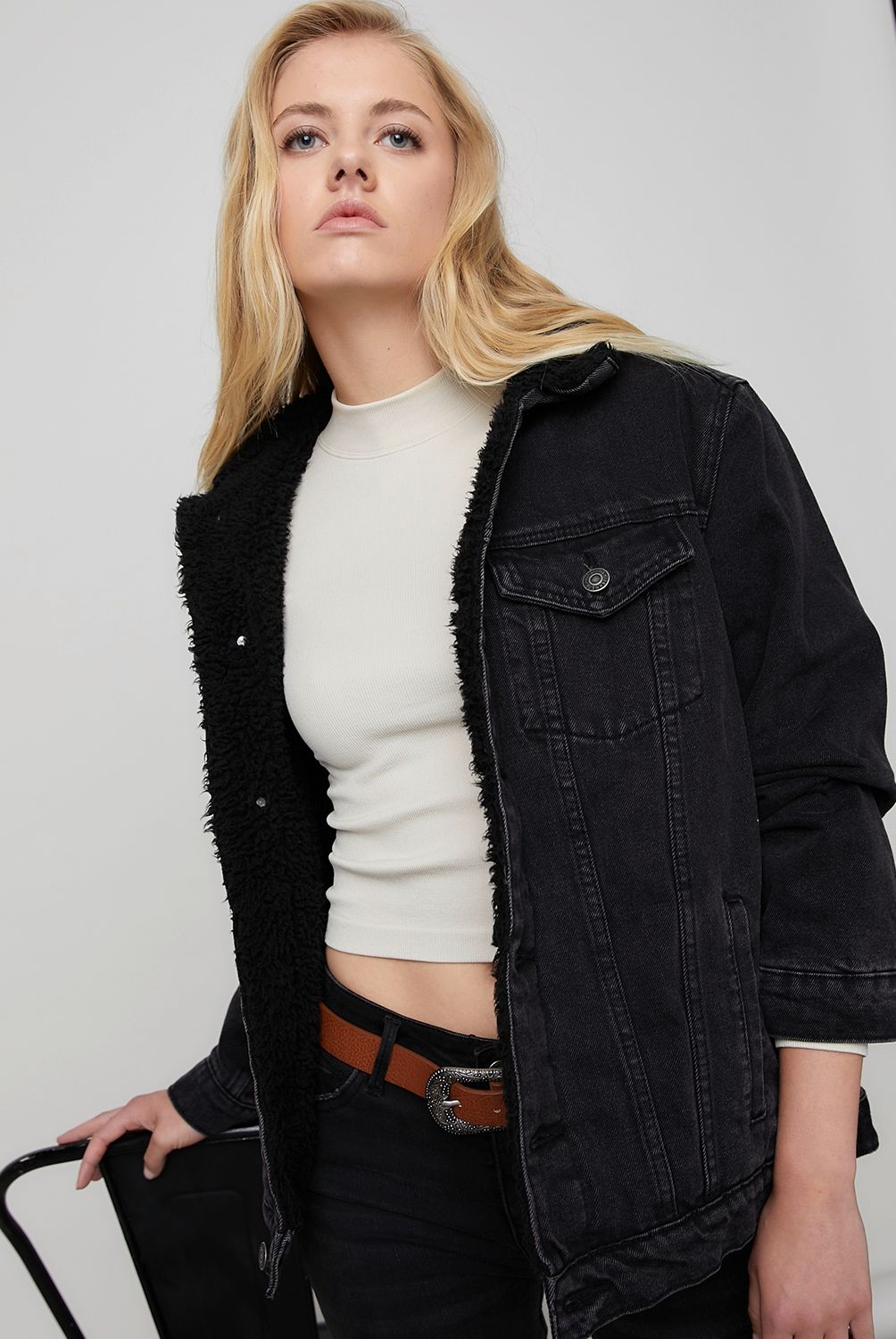 AMERICANINO - Americanino Chaqueta Jeans Algodón Mujer